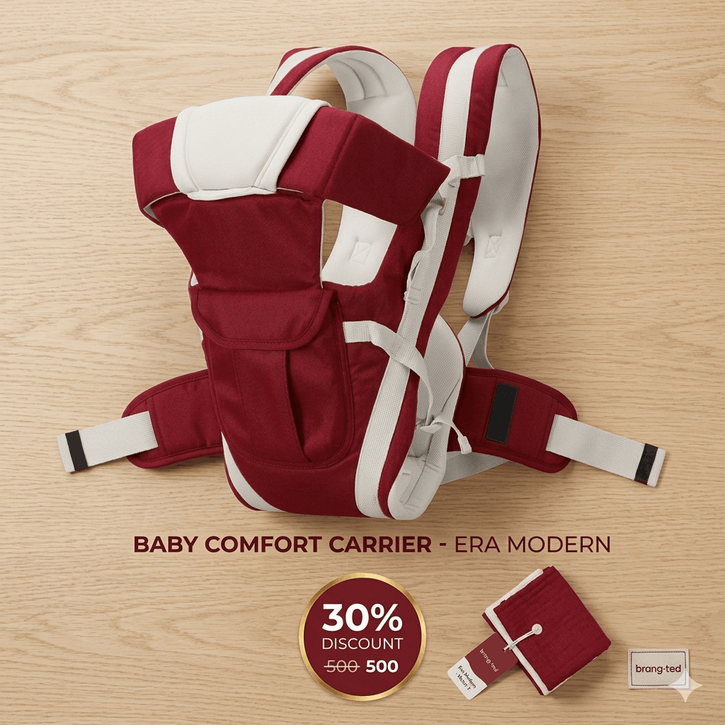 বিতবিয়ার ব্র্যান্ডের বেবি ক্যারিয়ার ব্যাগ।   red