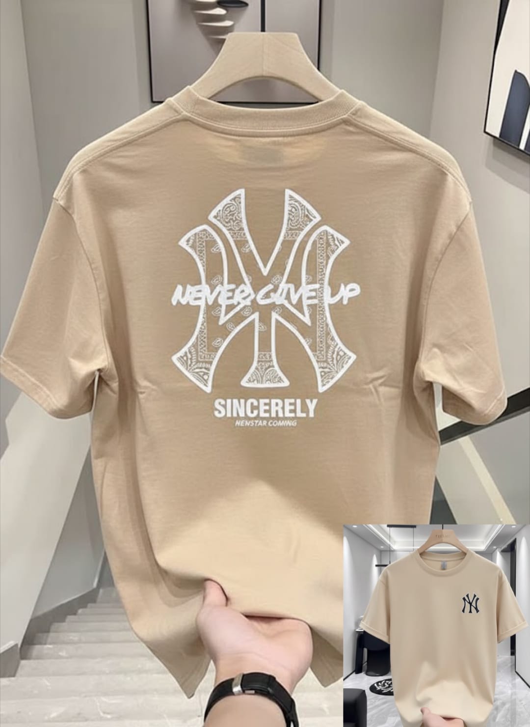 Premium China Drop-Shoulder T-Shirts-C2 White biskit