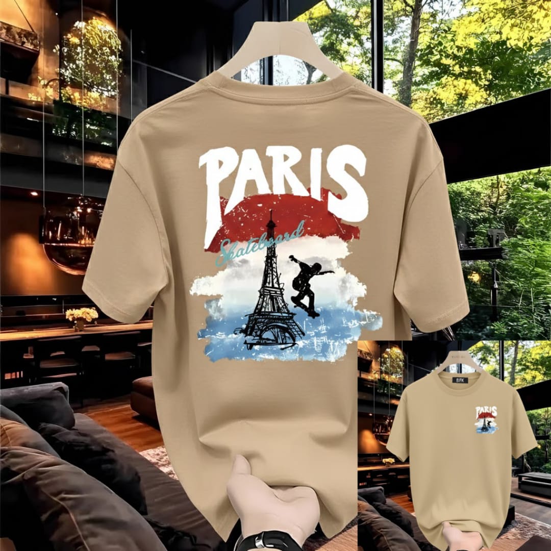 Premium China Drop-Shoulder T-Shirts-C2  Paris
