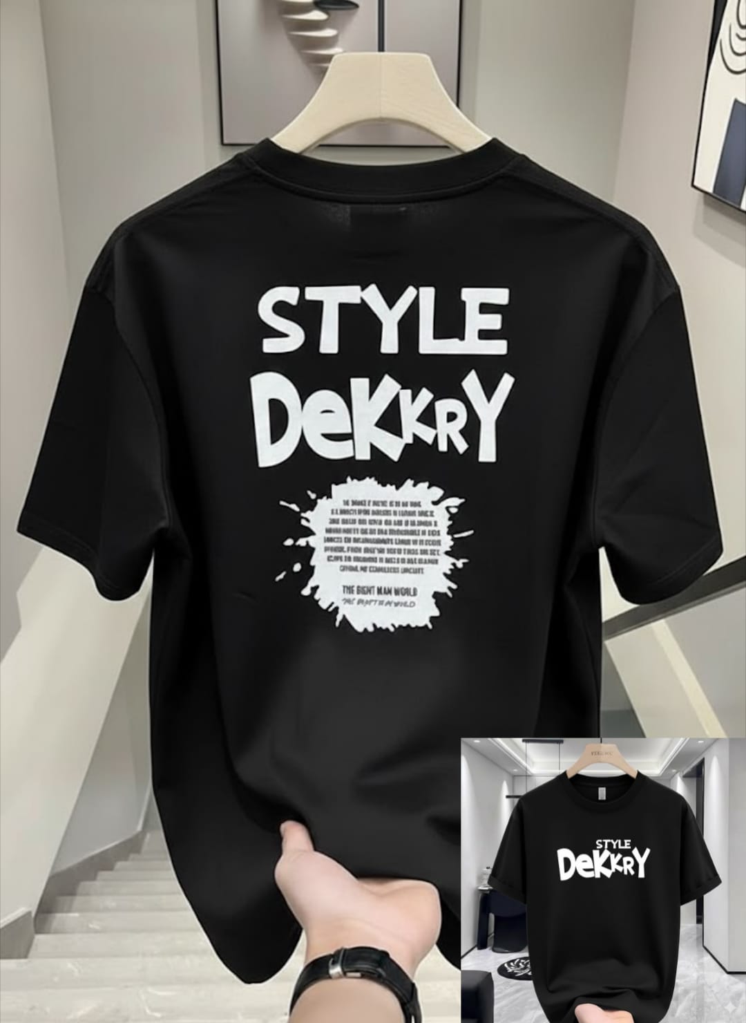 Premium China Drop-Shoulder T-Shirts-C2 7 style black