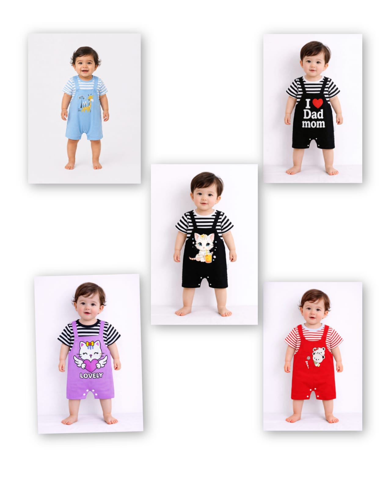 Baby Adjustable Romper 5 pcs combo Copy Copy Copy Copy Copy Copy