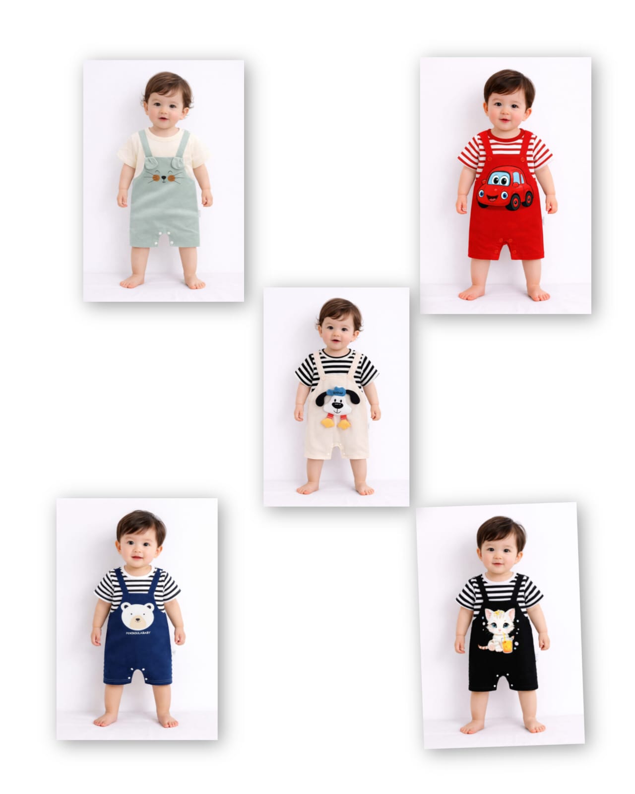 Baby Adjustable Romper 5 pcs combo Copy Copy