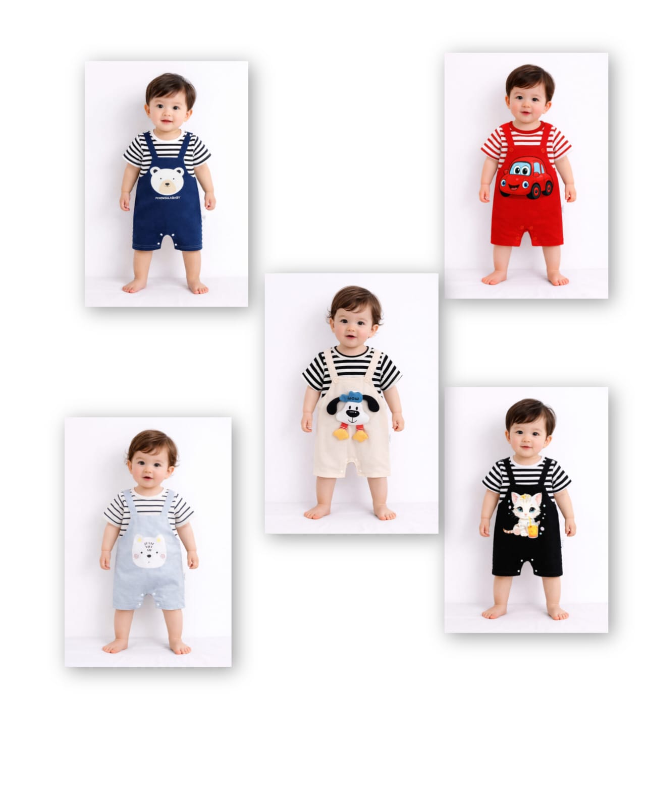 Baby Adjustable Romper 5 pcs combo Copy Copy Copy