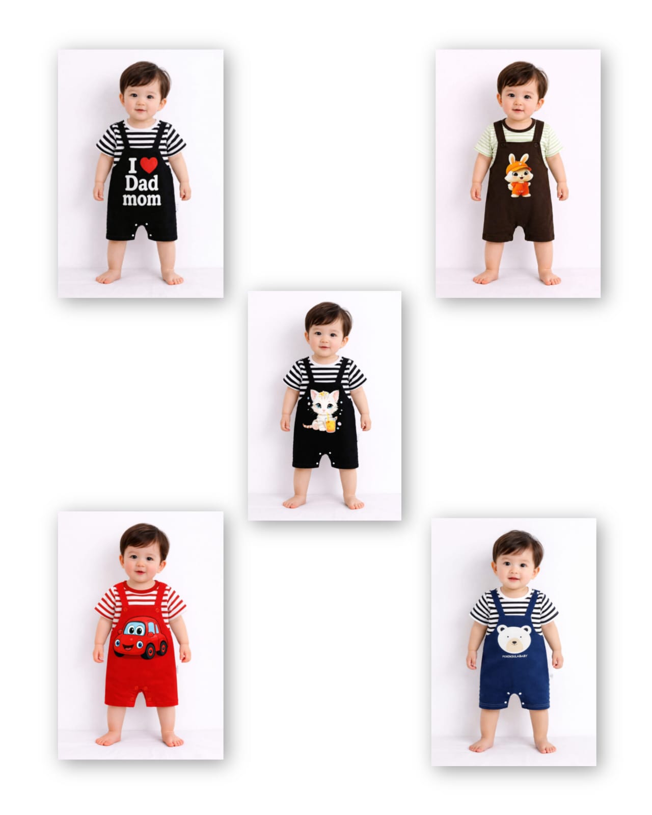 Baby Adjustable Romper 5 pcs combo Copy