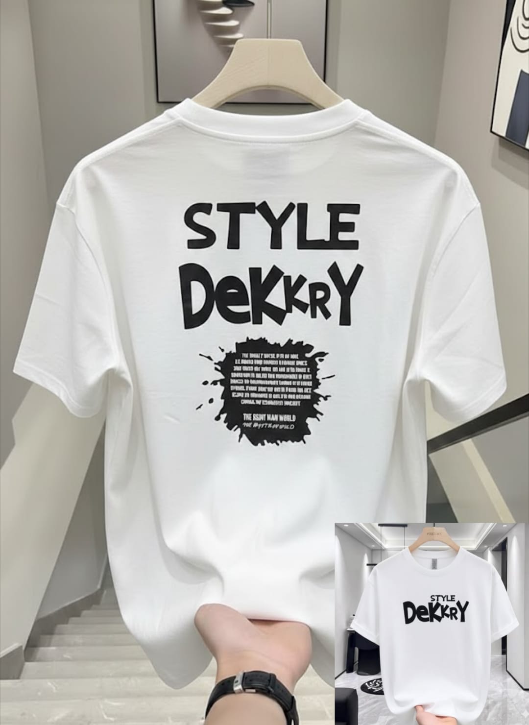 Premium China Drop-Shoulder T-Shirts-C2 7 style white